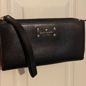 Kate Spade black wristlet